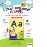 Literele alfabetului cu Aramis. Planse didactice cu litere mari si mici de tipar pentru clasa pregatitoare. 32 de planse - Celina Iordache