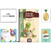 Pachet DZC: Lecturile scolarului, clasa 4-a (contine itemi pentru verificarea cunostintelor) Editura DZC, Miade (Contribuie la cresterea fluentei in citire) Diploma si Medalie.