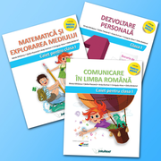Set clasa I. Comunicare in Limba Romana, Matematica si Explorarea Mediului, Dezvoltare Personala, potrivit cu manualele folosite la clasa in anul scolar 2019-2020 - Mirela Mihaescu, Stefan Pacearca, Anita Dulman, Crenguta Alexe, Otilia Brebenel