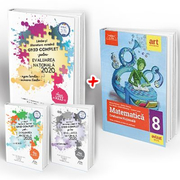 Pachet carti Evaluarea Nationala 2020 Limba si literatura romana - Ghid complet: repere teoretice, 60 de teste Editura Delfin si Matematica Evaluarea Nationala 2020 Clasa a VIII-a 50 de teste Editura Art