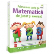 Prima mea carte de matematica de jucat si exersat - Contine tablita si carioca pentru exersare repetata