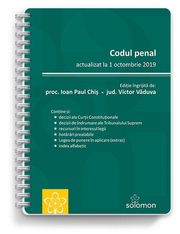 Codul penal – actualizat la 1 octombrie 2019 - IOAN PAUL CHIS, VICTOR VADUVA