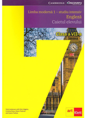 Limba moderna 1 - studiu intensiv. Engleza. Caietul elevului. Clasa a VII-a. EYES OPEN 2. WORKBOOK - Vicki Anderson, Eoin Higgins, Cristina Rusu, Ioana Tudose, Diana Tudoran