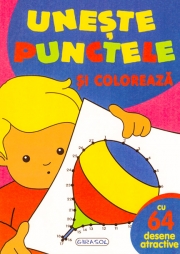Uneste punctele si coloreaza (albastru)