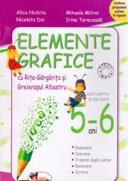 Elemente grafice cu Rita si Greierasul. 5-6 ani