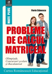 Probleme de calcul matriceal. Olimpiade. Concursuri scolare. Bacalaureat - Florin Stanescu
