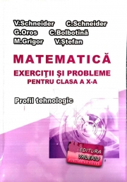 Matematica - Exercitii si probleme pentru clasa a X-a. Profilul Tehnologic - Virgiliu Schneider