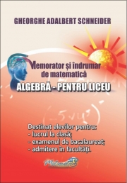 Memorator si indrumar de matematica (Algebra pentru liceu)