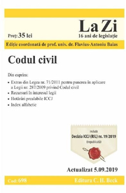 Codul civil. Actualizat 5. 09. 2019