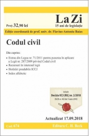 Codul civil. Actualizat 17. 09. 2018